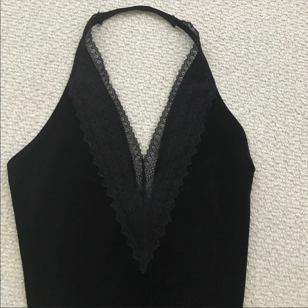 black velvet bodysuit